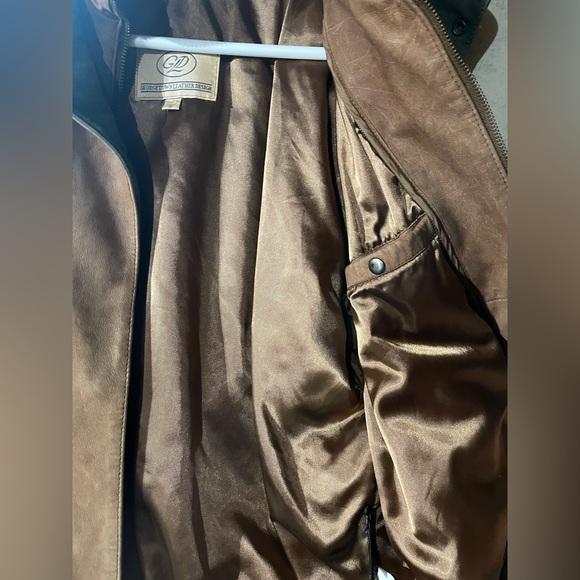 Genuine Leather Jacket - Brown - Picture 7 of 8